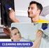 4 Packs Air Conditioner Condenser Cleaning Brush Refrigerator Coil Brush HVAC Coil Cleaner Brush Small Plastic Whisk Brush (Blue) by Boao