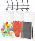 Frcctre 30 Pack 10 x 15 Inches Hanging Storage Bags, Large Hook Reusable Clear Hanging Plastic Bags for Packaging