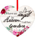 SICOHOME Memorial Christmas Ornament, I Have an Angel in Heaven, Sympathy Gift for Loss of Grandma