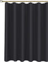Biscaynebay Fabric Narrow Shower Stall Curtain Liners - 40" x 72", Black Water Resistant Bathroom Curtains