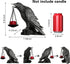 Gothic Crow Wall Art Decor Outdoor Wall Sconce Raven lamp Table Candle Holder Halloween Wall Decor for Patio Garden