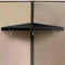 Metal Cubicle Corner Shelf with 3 Hooks for Office Fabric Walls, Hanging