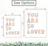 8x10 DREAM BIG PRINTABLES You Are So Loved Art Print - (Unframed) | Kids Wall Decor for Bedrooms, Classrooms