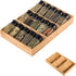 3-Tier Bamboo Drawer Spice Rack Wooden Kitchen Cabinet Spice Organizer Spice Jar