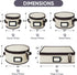 BALEINE China Storage Containers, Sturdy Quilted Wine Glass Storage, Plate Organizer with Carry Handles, Moving Boxes