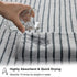8 Set Sheet-2 Towels,2 Towels,4 Oliven Pcs Gray Cabana Stripe Bath Towel Oversize Bath Bathroom Hand Washcloths Soft