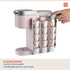 STORAGENIE Coffee Pod Holder for Keurig K-cup, Side Mount K Cup Storage for Small Counters (Pink)