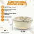 Banneton Bread Proofing Basket, Handwoven Rattan Cane Sourdough Proofing Basket for Artisan Breads, 7 x 4 Inch