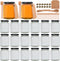 Woaiwo-q 10 oz Honey Jars with Dipper, 20 Pack Hexagon Glass Jars with