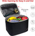 Gloppie Insulated Lunch Bag, Lunch Box Cooler Bag for Work Picnic, Ideal Gift, Black