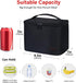 Gloppie Insulated Lunch Bag, Lunch Box Cooler Bag for Work Picnic, Ideal Gift, Black