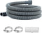 JUWO 6 Ft Washing Machine Drain Hose Extension, Universal Corrugated Discharge Hose for Magic Chef, Panda, Hair (Gray)