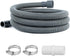 JUWO 6 Ft Washing Machine Drain Hose Extension, Universal Corrugated Discharge Hose for Magic Chef, Panda, Hair (Gray)
