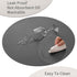 Set 6 15 inch Set 6) Myir JUN Round Placemats of Faux Leather Place Mats and Coasters Round Table Mats Dual Sided