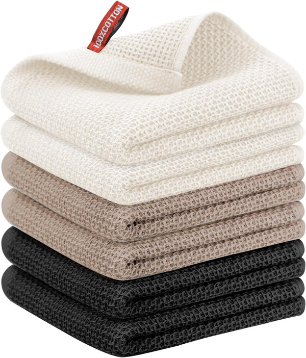 Nialnant 6 Pack Kitchen Hand Towels,100% Cotton Dish Towels for Kitchen,Extra Soft