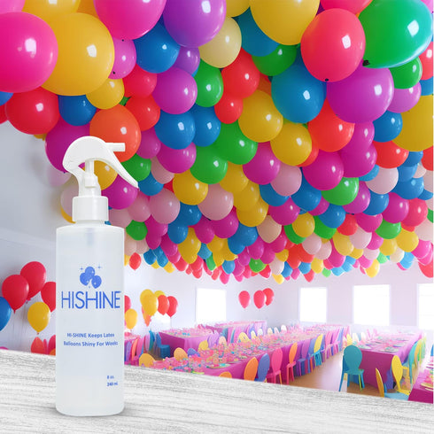 Hi-Shine Balloon Spray 8 oz - Instant Gloss & Vibrant Finish for Party Decor, Easy Application, Long-Lasting Results