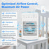 Portable Air Conditioners, 180° Oscillation Mini AC, 4 Wind Speed, Built-in Ambient Light, Large Water Tank for