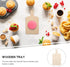 Operitacx Mini Wooden Cutting Board Craft, 6 Pcs Rustic Paddle Kitchen Board for Home Decor, 4.5"x2.36"