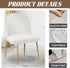 Set 1/2/4/6 Armless 1PC) Velvet Curved Back Chair Covers Round Back Dining Room Chair Covers Slipcovers of Mid Century