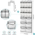 YOCOMEY 2 Packs 24 Closet Over the Door Shoe Organizer, Extra Large Mesh Pockets Hanging Shoe Boots Rack Holder