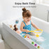 Blgiont Bathtub Splash Guard PlayPad Shelf Area with Strong Suction Cups, Toy Tray Caddy Holder Storage Over Tub