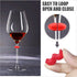 Lasiyanor 26Pcs Wine Glass Charms - Silicone Drink Markers with Bottle Stopper for Parties
