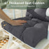 2-Pack, Aoxun Adirondack Chair Cushion, Indoor/Outdoor Rocking Chair Cushion with Ties, Thickened High Back Patio Chair