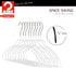 Mawa by Reston Lloyd Silhouette Ultra-Thin Series Non-Slip Space Saving Shirt Hanger with Pant Bar & Skirt Hooks, Pack