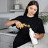 17 oz/500 ML Fox Run White Ceramic Oil Bottle, Olive Oil Dispenser With Pouring Spout and Cap