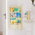 BPMFDTNL 4-Tier Wood Wall Mounted Kids Bookshelf Floating Book Shelf For Kids Rooms,Nursery & Classroom, Hanging