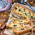 Mini Tart Pan Set of 6, Rectangular Non-Stick 4 Inch Quiche Pan, Loose Removable Bottom for Pies, Desserts