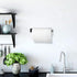 Kitchen Magnetic Stainless Steel Paper Towel Holder for Refrigerator, Grill, Toolbox (Magnetic-30cm-Black-B)