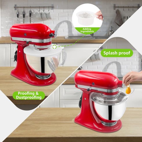 KitchenAid 4.5-5 Quart Tilt-Head Stand Mixers, Secure Pouring Shield & Bowl Covers, Pack of 2