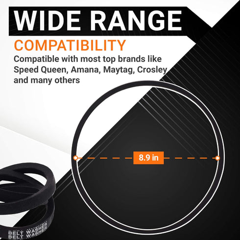 BlueStars 4 Packs Washer Drive Belt Replacement for Amana Maytag Speed Queen Washers - Exact Fit