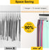Legging Organizer for Closet, Pants Hangers with Clips Holds 20 Leggings, Jeans, Hats, Shorts, 360° Rotating Space