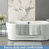 35.8 17.7) Webos Foldable Silicone Bathtub Mat: Jumbo Size Heavy Duty Safety Bath Mat for Tub Without Suction Cups Non