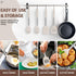 E-far Cooking Utensils Set of 4 - Silicone Kitchen Utensils for Non-stick Cookware, Heat Resistant, Khaki