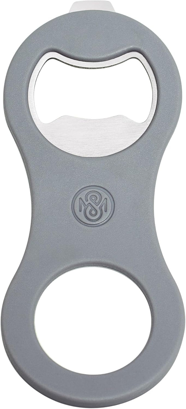 2 in 1 Magnetic Beer Bottle Opener for Refrigerator and RV, Soft Touch Silicone Surface Protects Fridge, Ideal Gift