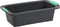 Trudeau Structure Loaf Pan, Silicone Bakeware 8.5" x 4.5", Mint/Black