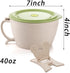 SOUJOY 2 Pack Noodle Bowl With Lid, 40 OZ Large Microwave Wheat Straw Soup Bowl with Phone Holder, Instant Noodle Bowl for Soup, Noodles, Ramen by SOUJOY
