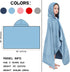50"x30" 3-12 Hiturbo Kids Hooded Bath Towel: Soft Plush Pool Beach Fleece Towel Blanket - Toddler Towels Wrap for Boys