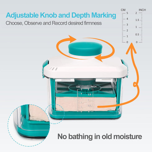 NOYA 10-30mins Adjustable Tofu Press - Vegan Tofu Press to Speed up Removing Water from Silken, Firm, and Extra Firm