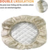 Homydom Indoor AC Cover, Air Conditioner Defender with Double Insulation, Light Yellow, L-28"x 20"x 3.5"