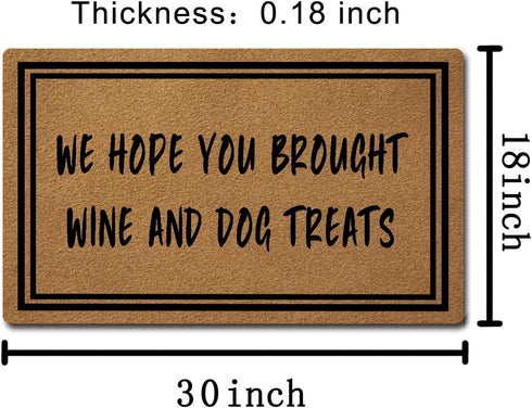 Welcome Mat with Non-Slip Rubber Back - 18" x 30", Funny Doormat for Entrance Way, Personalized Home Decor