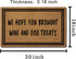 Welcome Mat with Non-Slip Rubber Back - 18" x 30", Funny Doormat for Entrance Way, Personalized Home Decor