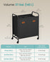 2-Section URLS210B01 SONGMICS Laundry Sorter, Laundry Hamper with Wheels, Rolling Clothes Hamper Cart with Large