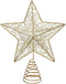 Cabilock Tree Topper Star - Christmas LED Star Tree Topper, Battery Operated Sparkly Ornament for Treetop Decoration
