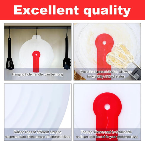 Splatter Guard for Mixer, Cooking Splash Guard for Mixing Bowl, Cover Lids for Pots and Pans