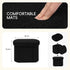 16.1"x12.2"x12.2" PINPLUS Storage Ottoman Boulce Tufted Oval Small Ottomans Bench Foot Rest with Storage (Black)