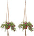 2 Pack 48 Inch 4 EBOOT Large Macrame Plant Hanger Rope to Hang Flower Pot Plant Holder for Indoor Outdoor Decorations